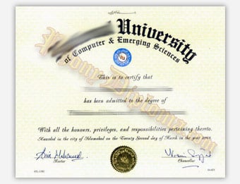 National University - Fake Diploma Sample from India